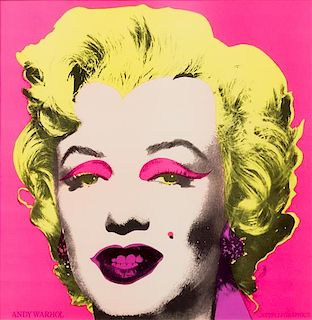 Andy Warhol, (American, 1928-1987), Marilyn (Castelli Graphics Announcement), 1981