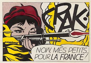 Roy Lichtenstein, (American, 1923-1997), Crak!, 1964