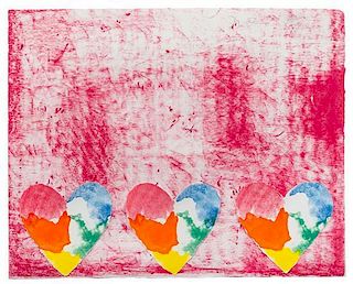 * Jim Dine, (American, b. 1935), Untitled (from Dutch Hearts), 1970
