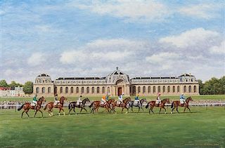 Richard Stone Reeves, (American, 1919-2005), Horses Going to the Start, Royal Stables, Chantilly, France, 1994