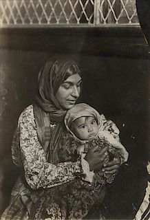 Lewis Wickes Hine, (American, 1874-1940), Ellis Island (Mother and Child), c. 1908
