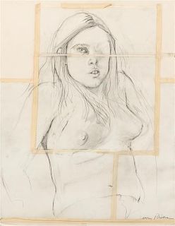 Larry Rivers, (American, 1923-2002), Untitled (Portrait of a Girl), c. 1960