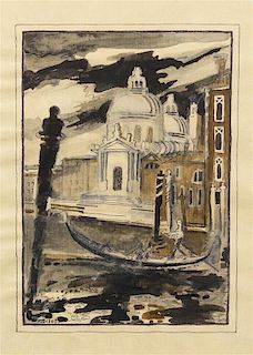 Francois Gilot, (French, b. 1921), Venice, 1974
