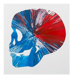 * Damien Hirst, (British, b. 1965), Skull Spin Painting