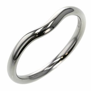 Tiffany Ring Curved Band Width Approximately 2mm Platinum PT950 16.5 Men's TIFFANY & Co.