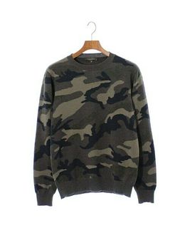 VALENTINO Knitwear/Sweaters GrayxNavyxKhaki etc.(Camouflage) S