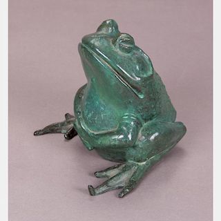 William Mcvey (1905-1995) Frog, Bronze,