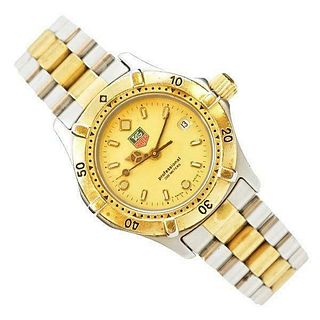 TAG Heuer Professional WE1420 Quartz Stainless Gold Dial Ladies Watch