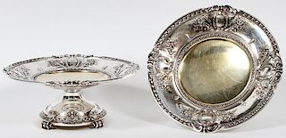 GORHAM STERLING COMPOTES C. 1912 PAIR