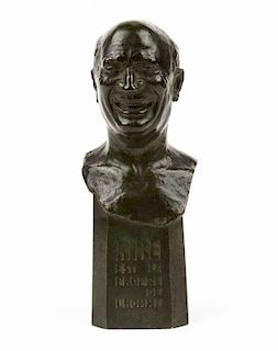 Paul Vauthier. Edmond Roze, bronze bust