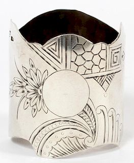 RUSSIAN SILVER NAPKIN RING MOSCOW C. 1896-1908