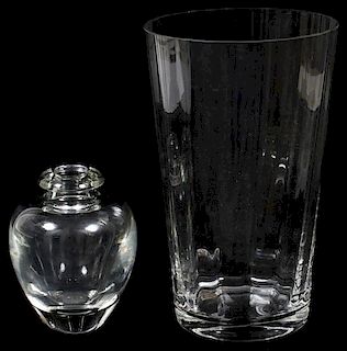 CRYSTAL VASES TWO