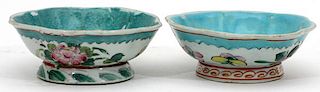 CHINESE PORCELAIN COMPOTES TWO