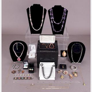 A Collection of Vintage and Contemporary Costume Jewelry.
