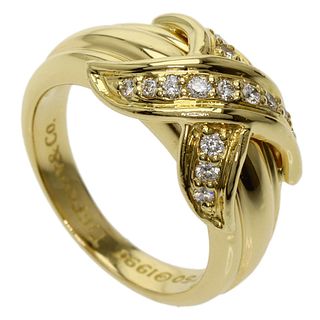 Tiffany Signature Diamond Rings & K18 Yellow Gold Ladies TIFFANY Co.