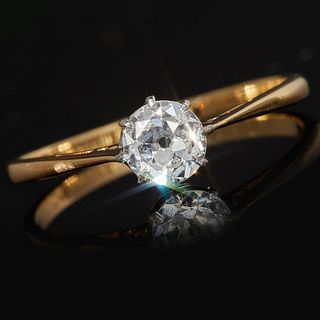 NO RESERVE, DIAMOND SOLITAIRE RING