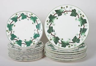 22 Wedgwood china "Napoleon Ivy" plates