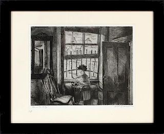 WILL BARNET ETCHING
