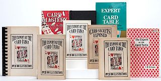 Erdnase, S.W. The Expert at the Card Table. Lot of nine different editions of the classic work (1940s _ 90s), publishers including K.C. Card Co., Char