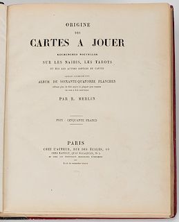 Merlin, R. Origine des Cartes a Jouer. Paris