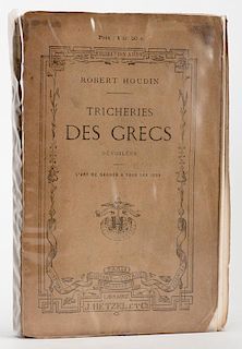 Robert-Houdin, Jean Eugene. Tricheries Dec Grecs. Paris