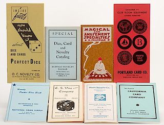 [Miscellaneous] Group of Nine Vintage Gambling Supply Catalogs. Including C.S. Vine & Co. Magical Goods (Swanton, Ohio, ca. 1920)