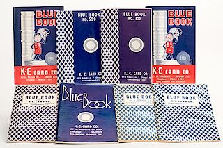 Group of Eight Different K.C. Card Co. Blue Book Catalogs. Chicago, 1950s _ 60s. All illustrated. 8vos. With a pink return envelope. Very good.