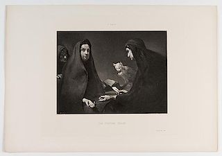 Group of Six Fortune-Telling Prints. Various printers, 1888-1914. Including ñThe Fortune Tellerî (1914) by Edwin V. Brewer, from The Modern Priscill