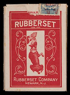 Rubberset Advertising Playing Cards. New York
