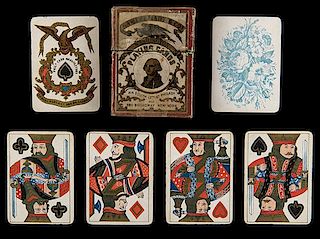 Samuel Hart Illuminated Deck of Playing Cards. New York