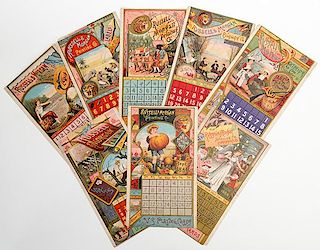 Eight Russell & Morgan Factories 1884 Calendar Pages. Cincinnati