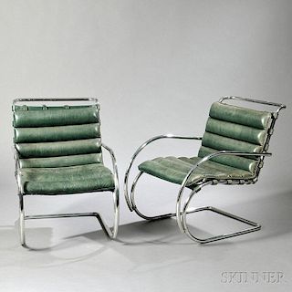 Pair of Mies van der Rohe MR Chairs