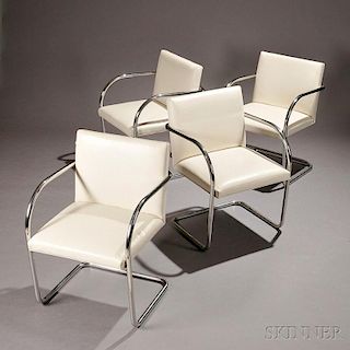 Four Mies van der Rohe BRNO Chairs