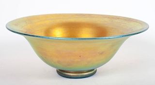 Steuben Aurene glass bowl