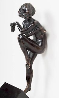 Raymond Guerbe. Grape Dancer, bronze