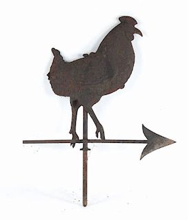 American cast iron rooster weather vane