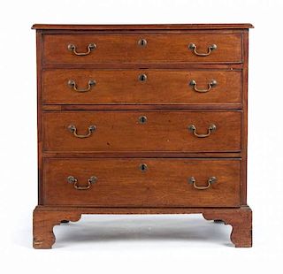 George III mahogany bachelor's chest of drawers