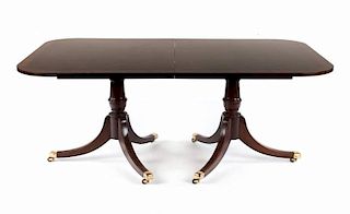 Federal style mahogany dining table