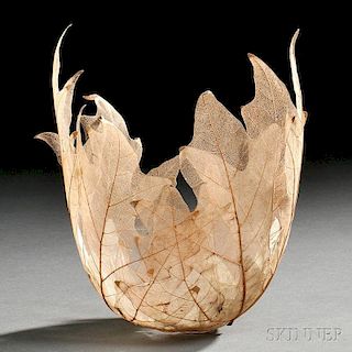 Kay Sekimachi (American, b. 1926) Leaf Bowl Sculpture