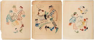 A GROUP OF 3 RUSSIAN AVANT-GARDE DRAWINGS, EARLY 20TH CENTURY