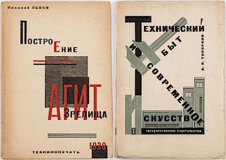 A PAIR OF PHOTO-BOOKS WITH CONSTRUCTIVIST COVER DESIGNS, 1928-1930