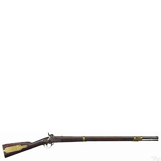 Eli Whitney model 1841 percussion musket rifle, .54 caliber, with a walnut stock