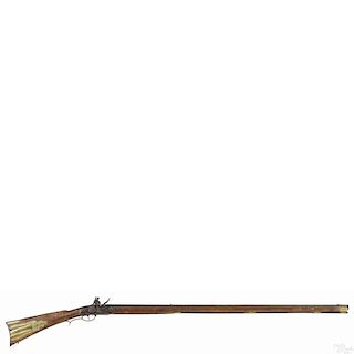 Jacob Dickert, Lancaster, Pennsylvania full stock flintlock long rifle, approximately .45 caliber