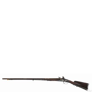 Ornate French double hammer fusil de chasse shotgun, ca. 1780