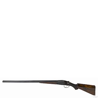 Parker AAH grade side by side shotgun, 12 gauge, with double triggers and ejectors