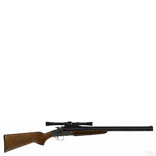 Savage model 24S-A single shot combination gun, .22 cal over 20 gauge, with a Weaver C6 scope