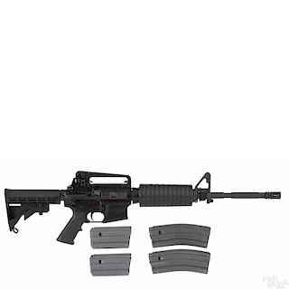 Colt AR15 law enforcement carbine semi-automatic rifle, 5.56 mm, with an extendable stock