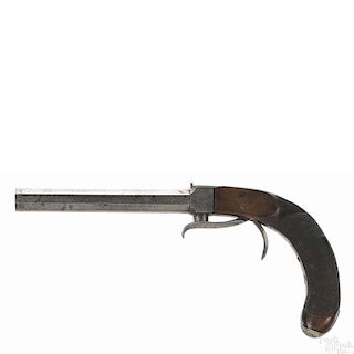 Rich Hollis & Sons, London underhammer percussion pistol, .36 caliber
