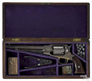 Martially marked Remington new model Army six-shot percussion revolver, .44 caliber