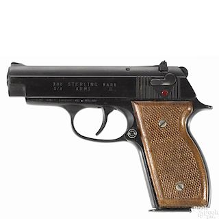 Sterling Model 400 semi-automatic pistol, .380 caliber, with a blued finish